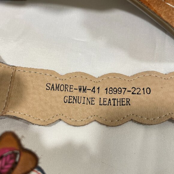 L'ARTISTE "Samore" Slingback Flower Embellished Sandal Floral Multi Size 9.5/10 - Picture 9 of 12